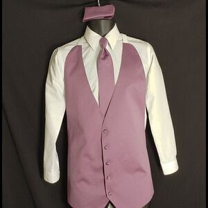 MEN'S LARR BRIO 3 PIECE VEST & TIE SET 5XA